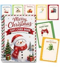 5x7 Inches Christmas Gift Card Book For Teens, Adults, Kids; Easy to Gift, Teen Girl Gifts Trendy Stuff, Stocking Stuffers Merry Christmas Gift Card Book For Teens, Adults - 24 Pages Gift Card Book B0HBPYN1SW