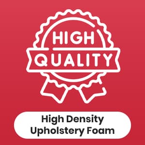 FOAMYFOAM High Density 4 inch Thick, 24 inch Wide, 24 inch Long Upholstery Foam, Cushion Replacement