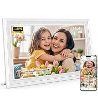 1280x800 HD IPS Touch Screen, Slideshow, Auto-Rotate, Tabletop/Wall, Send Photos/Videos from Phone, Gifts for Mom - Black Frameo 10.1" WiFi Digital Picture Frame, Electronic Photo Frames - 32GB B0D8JDPKKS