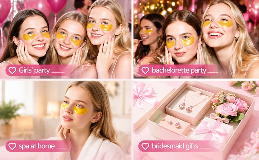 Bridesmaid Gifts, Lip Gloss Bulk, Eye Patches for Puffy Eyes and Dark Circles, Eye Masks for Dark Circles and Puffiness 30 Pairs Lip Mask & Eye Mask, Chapstick Bulk, Hangover Kit, Lip Balm Bulk B0D8QFPJQT