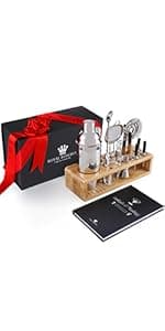 Whiskey Stones Gift Set by Royal Reserve – Artisan Crafted Reusable Chilling Rocks for Scotch – Stocking Stuffer for Men - Bourbon Gifts for Husband Dad Boyfriend Guy