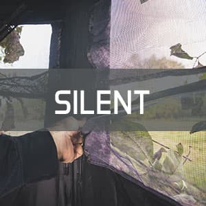 Hawk Reveal Hunting Archery Durable 73" Height Water Resistant Camo Concealing 3 Person Ground Blind with See-Through Mesh Window Panels
