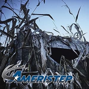 AMERISTEP Hunting Foldable Design Portable Lightweight High-Back Blind Chair with Backrest, Mossy Oak Break-up Country
