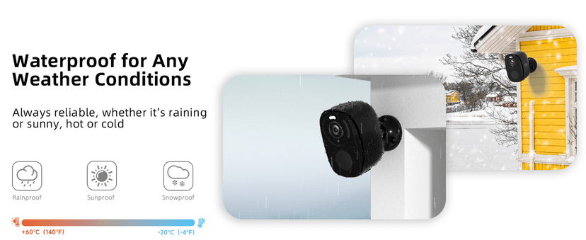 Rraycom 4Pack 5G/2.4G Security Cameras Wireless Outdoor,2K Battery Powered AI Motion Detection Siren Alarm WiFi Home Indoor Camera, Color Night Vision, 2-Way Talk, Waterproof, Works w/Alexa, Cloud/SD