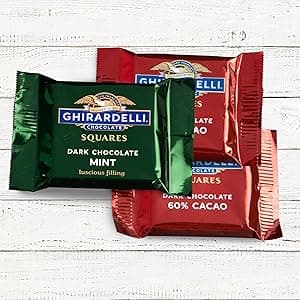 A Gift Inside Holiday Classic Chocolate, Candy & Crunch Gift Basket With Handmade Chocolates, Ghirardelli, Caramel Corn for Gourmet Christmas Food Gift