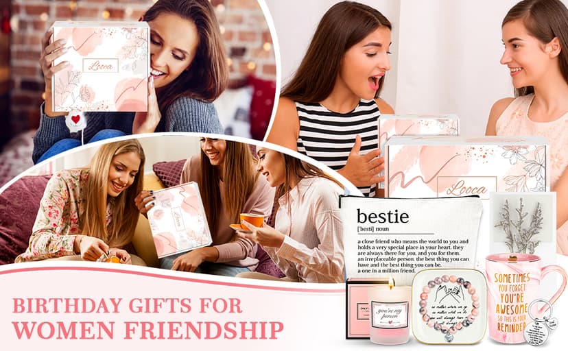 Best Friend Birthday Gifts for Women Friendship Gifts for Women Friends Unique Bestfriend Birthday Gift for Woman Bestfriend gift Ideas for Bestie BFF Soul Sister - Mug, Keychain, Candle, Bracelet