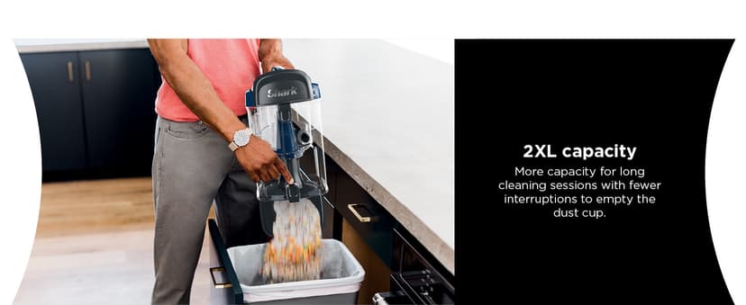 Shark NV151 Navigator Swivel Pro Complete Upright Vacuum with HEPA Filtration, Swivel Steering, Pet Power Brush, Crevice Tool & Upholstery Tool, for Pet Hair & Multi-Surface Cleaning, Navy