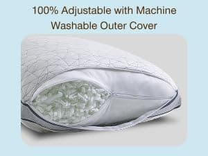 Coop Home Goods Eden Bed Pillow Queen Size for Sleeping on Back, Stomach and Side Sleeper- Medium Soft Memory Foam Cooling Gel - CertiPUR-US/GREENGUARD Gold B01LYU7V4S