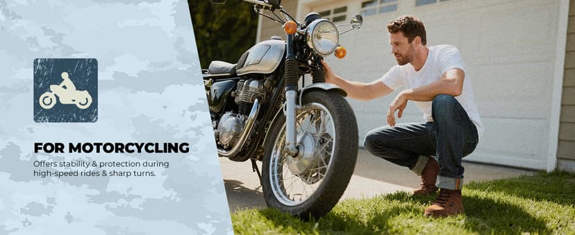 NORTIV 8 Men's Waterproof Lightweight Military Tactical Work Boots Outdoor Hiking Combat Motorcycle Boots