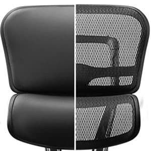 Ergohuman Eurotech ME7ERG GEN2 High Back Mesh Office Chair with Tilt Tension Control, Tilt Lock, Back Angle, Back Height, Synchro Tilt, Seat Height, Seat Depth, and Arm Height Adjustments, Black