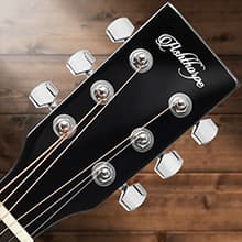 Ashthorpe Full-Size Cutaway Thinline Acoustic-Electric Guitar Package - Premium Tonewoods - Brown