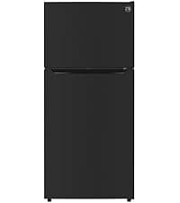 Kenmore 33" Top Mount Refrigerator with Freezer - Adjustable Shelving, Humidity-Controlled Crispers, Optional Ice Maker, LED Lighting, ENERGY STAR Certified, 25 cu. ft. Capacity - Black