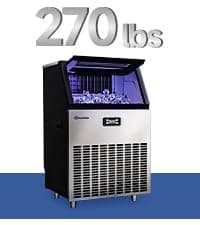 Real Relax Commercial Ice Maker 440 lbs/24H with 330 lb Storage Bin, ETL Approved Commercial Ice Machine with Automatic Self-Cleaning, LCD Display – for Restaurant, Bar, Hotel, Café