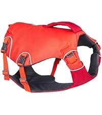 Ruffwear, Float Coat Dog Life Jacket, Premium Buoyancy Swim Vest with Lift Handle, Secure Fit & Reflective Trim, Adjustable Flotation for Swimming, Boating, & Outdoor Adventures, Wave Orange, Large
