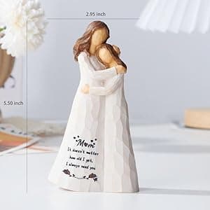 Mom Birthday Gifts,Mom Gifts from Daughters,5.5'' Mother and Daughter Figurine,Meaningful Gift for Mama on Birthday and Mother's Day (Mom Gifts)