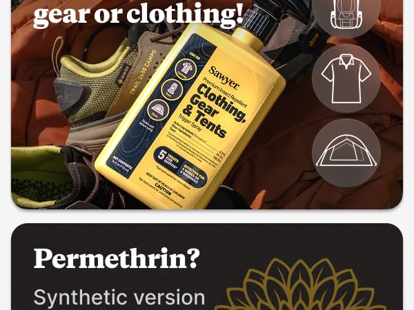 Sawyer Products Premium Permethrin Insect Repellent for Clothing, Gear & Tents