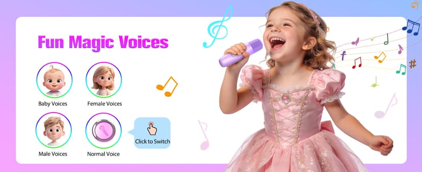 Stand Karaoke Machine for Kids, Christmas Singing Toys Gifts for 3 4 5 6 7 8 Year Old Girls Boys, Rechargeable Kid Microphone Bluetooth Speaker with 2 Mic for Girl Age 4-6 Toddler Birthday Party Toy B0G6LBYTJ2