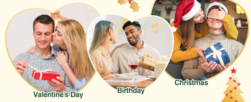 Gifts for Boyfriend, I Love You Gifts for Him, Men's Anniversary Heart Shaped Acrylic Block - Christmas Birthday Gifts for Him Boyfriend Husband, Valentines Day Gifts