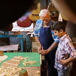 BESYOU 30" Wood Acoustic Guitar with Case,guitar book and Accessories for Kids/Girls/Boys/Beginners (Natural)