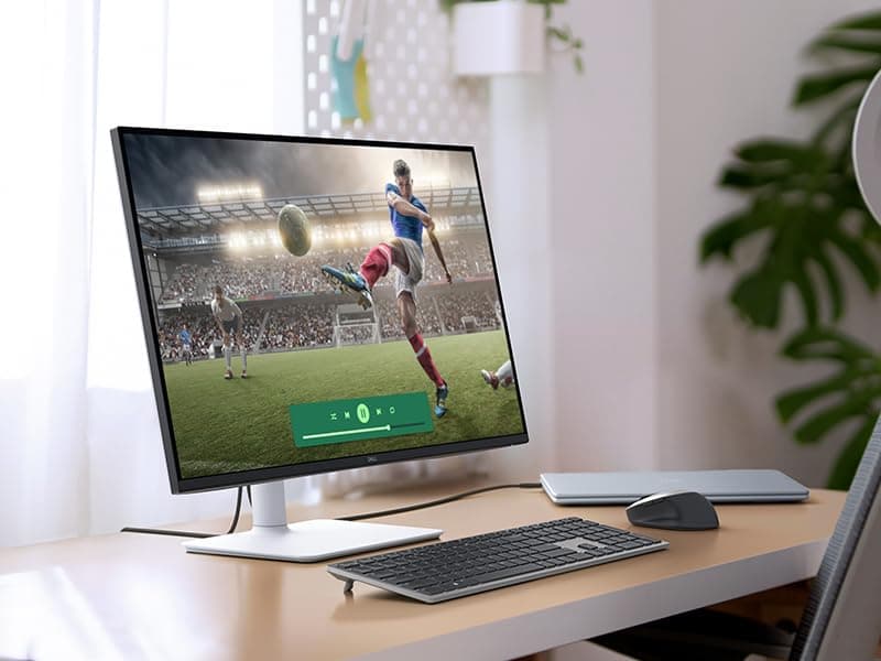 Dell 27 Plus 4K Monitor - S2725QS - 27-inch 4K (3840 x 2160) 120Hz 16:9 Display, IPS Panel, AMD FreeSync Premium, sRGB 99%, Integrated Speakers, 1500:1 Contrast Ratio, Comfortview - Ash White