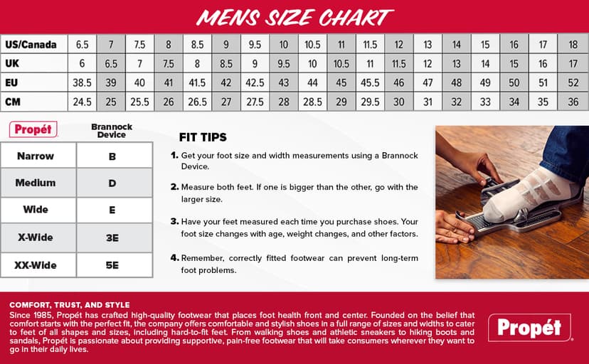 Propét Propet Mens Cliff Walker Tall Hiking Casual Boots Ankle - Black