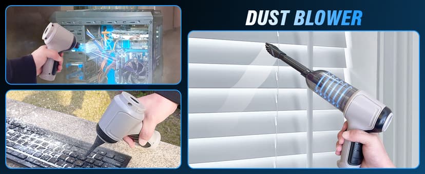 IHE Car Vacuum Cleaner, 15000Pa Handheld Cordless Rechargeable Wet & Dry Vacuum, 120W High Power for Car, Pet, Home, Office Cleaning, Washable HEPA Filter, Multi-Nozzles