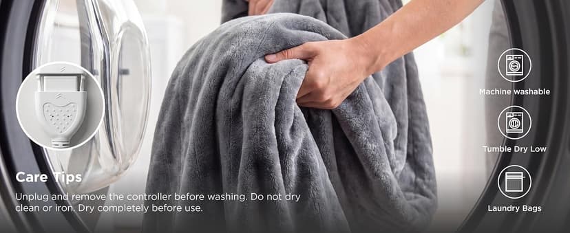 Bedsure Heated Blanket Throw Blanket - Fast Heating Electric Blanket, GentleSoft Flannel Heated Throw with 4 Time Settings, 6 Heating Settings, Warm Gifts for Grandma (50x60 inches, Grey)
