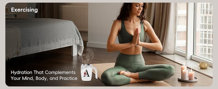 Initial Magnetic Stirring Coffee Mug Stainless Insulated Travel Cup Women Xmas Birthday Ideas Gift New Step Bonus Mom Daughter Son Law Unique Who Have Good Special Busy Useful Adult Custom Present,S