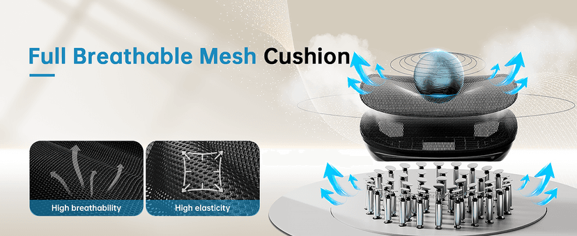 AreShark Office Chair Ergonomic Desk Chair,High Back Computer Chair with 3D Headrest & Armrests,Gaming Chair with Lumbar Support,90-135°Tilt Lock Mesh Office Chair with Footrest,Wheels,Black