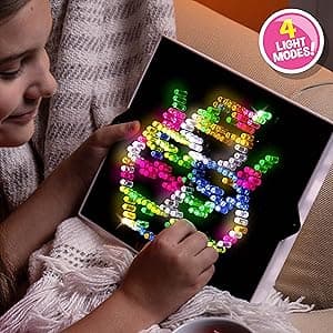 Lite Brite Classic, Favorite Retro Toy - Create Art with Light, STEM, Educational Learning, Holiday, Birthday, Gift, Boys, Kid, Toddler, Girls Age 4+