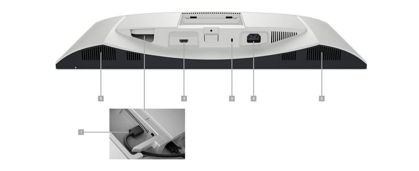 Dell S2425HS Monitor - 23.8 Inch, FHD (1920x1080) Display, 100Hz Refresh Rate 1500:1 Contrast Ratio, TÜV Rheinland Eye Comfort 4 Star, Integrated 2x5W Speaker, Height/Tilt/Swivel/Pivot - Ash White
