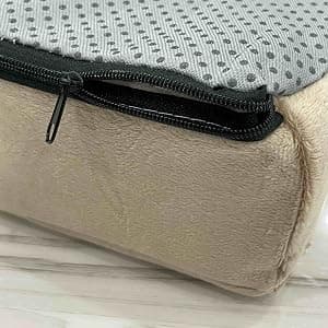 Xchouxer Couch and Bed Cup Holder Pillow, Sofa Organizer Caddy for Drinks, Remotes, Phones, Snacks (Beige) B0BWJ7W36N