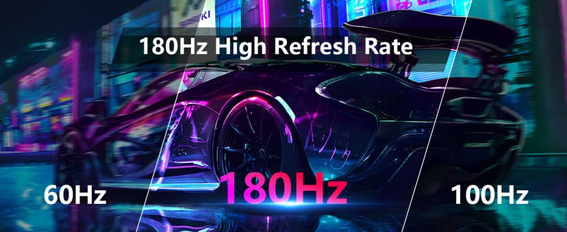 Sealan 24 Inch 180Hz Gaming Monitor, Full HD 1920 x 1080 Computer Display, VA Panel with HDR10, FreeSync, 99% sRGB, HDMI and DisplayPort, VESA Wall Mountable Monitor for PC, Laptop