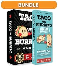 Taco vs Burrito - The Wildly Popular Surprisingly Strategic Card Game Created by a 7 Year Old - 5 Ways to Play - a Family-Friendly Party Game for Kids, Teens & Adults