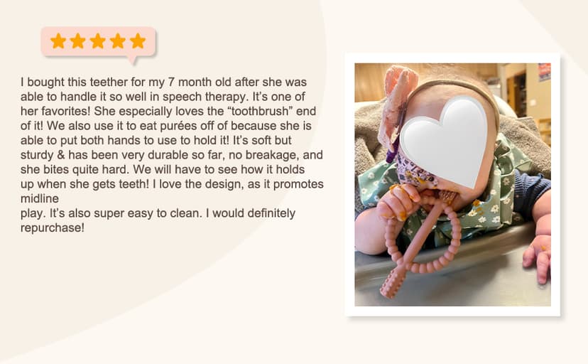 Baby Teething Toys with Easy-Hold Handle, Silicone Infant Toothbrush, Textured On Both Sides Helps Massage, Soothe Sore Gums, Teething Toys for Babies 0-6 Months, 6-12 Months Bright Green & Caramel