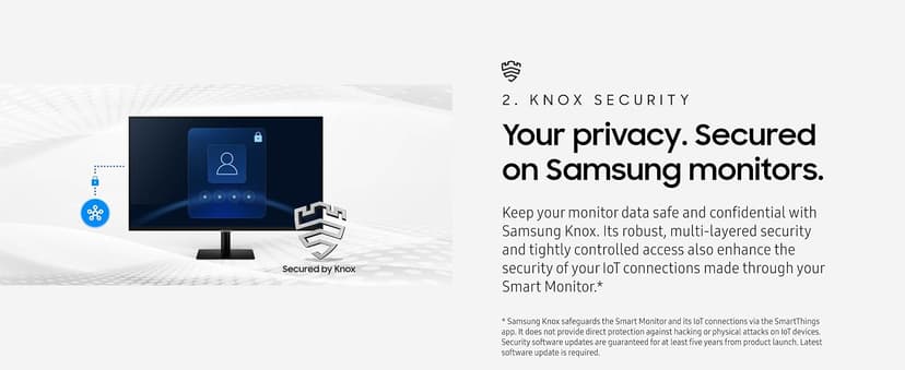 Samsung 32” Smart Monitor M7 (M70F) 4K UHD Display, Samsung Vision AI, Smart TV Apps, Gaming Hub, USB-C, HDMI and USB-A, Black, LS32FM702UNXZA, 2025