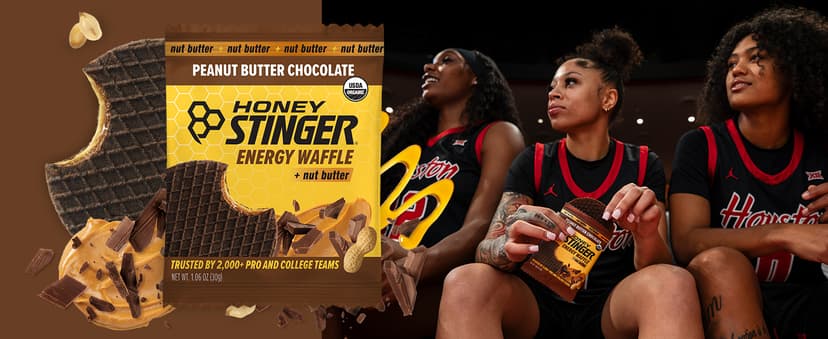 Honey Stinger Organic Honey Waffle, Energy Stroopwafel for Exercise, Endurance and Performance, Sports Nutrition for Home & Gym, Pre and Post Workout, 16.96 Ounces (Pack of 16) B004F1LNDI
