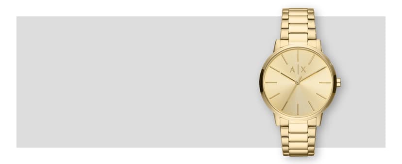 A|X Armani Exchange Men's Watch with Three-Hand Analog Display and Stainless Steel or Leather Band, Watch for Men