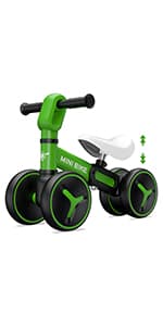 YGJT Baby Balance Bike Toys for 1 Year Old, Birthday Gifts for Boys and Girls, Silent Wheels & Non-Pedal Baby Walker Riding Toys for 10-36 Months Toddlers, Kids First Bike Gifts Spotty Dog B07RFLR3VY