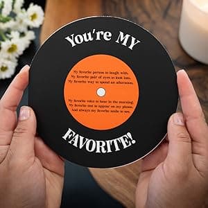 Bee! Anniversary card for Him or Her | Gift for Husband or Wife, Boyfriend or Girlfriend | Valentine's Day Card for men and women | For the Record Love Card