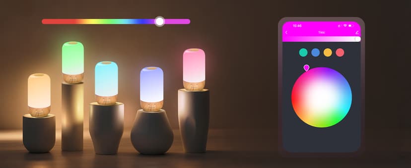 Long Distance Touch Lamp WiFi and Bluetooth Setup Relationship Best Friend Light Up Lamp Couple Gifts App Control (Set of 2)