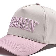 Funny Mommin Hat for Women, Mama Too Busy to Care Truck Hat Gifts Adjustable Washed Cotton Embroidered Mom Baseball Cap