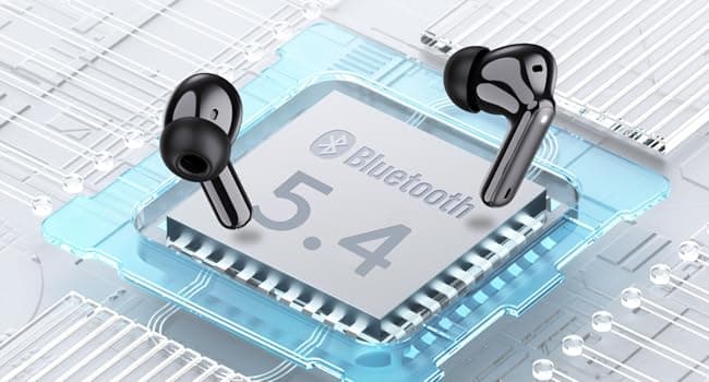 Wireless Earbuds, Bluetooth 5.4 Headphones in Ear with 4 ENC Noise Cancelling Mic, New Wireless Earphones HiFi Stereo Deep Bass 40H Playtime, In-Ear Bluetooth Earbuds LED Display IP7 Waterproof, USB-C