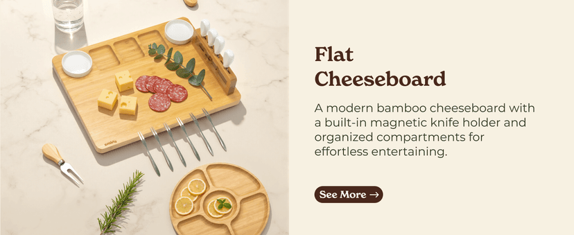 SMIRLY Charcuterie Board Set - Large Bamboo Cheese Board for Serving - House Warming Gifts New Home, Wedding & Bridal Shower Gift, Birthday Gift for Women