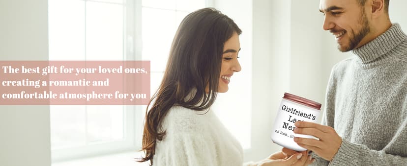 Homsolver Gifts for Girlfriend from Boyfriend, Best Valentines Day Anniversary Christmas Birthday Funny Gifts, Gift for Girlfriend Fiancee, Lavender Scented Candles B0G8ZHZ3FW