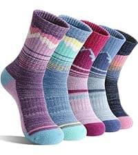 Womens Fuzzy Socks Warm Fluffy Cozy Winter Slipper Thick Fleece Heart Socks 5 Pairs B0DK1SNMFD