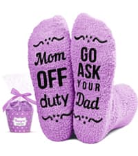 HAPPYPOP Gift Idea for Him - Gifts for New Dad Son Brother, Funny Men Socks Fathers Day