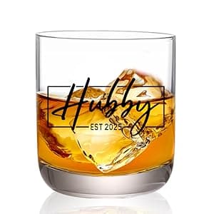 Christmas Gifts for Couples 2025,Wedding Gift, Wifey and Hubby Glasses Set,Bridal Shower Gifts for Bride and Groom, Newly-Married Anniversary for Him and Her,Mr and Mrs Gift,His and Hers Glass