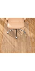 Tonaus Office Chair Mat for Carpet, 48"×36" Carpet Chair Mat for Low Pile Carpets, 2.2mm Transparent