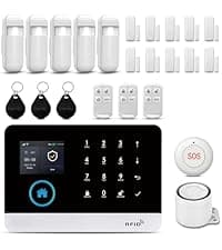 PGST WiFi Wireless Home Alarm System - 2025 Home Security System, 10-Minute Installation, 4 Door & Window Sensors + 2 Motion Sensors, APP Remote Control, Compatible with Alexa, No Monthly Fee